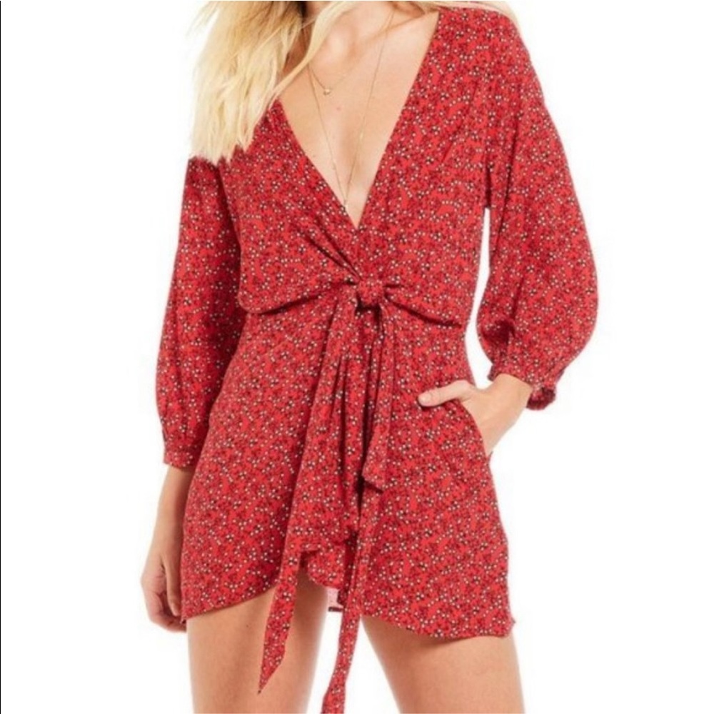 Free people Ditzy Red dress
